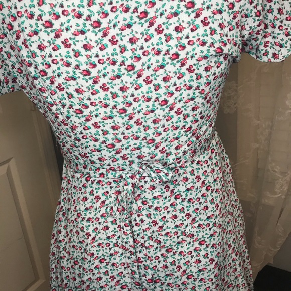 Lulus Grey Flowered Dress SZ XS - Picture 5 of 5